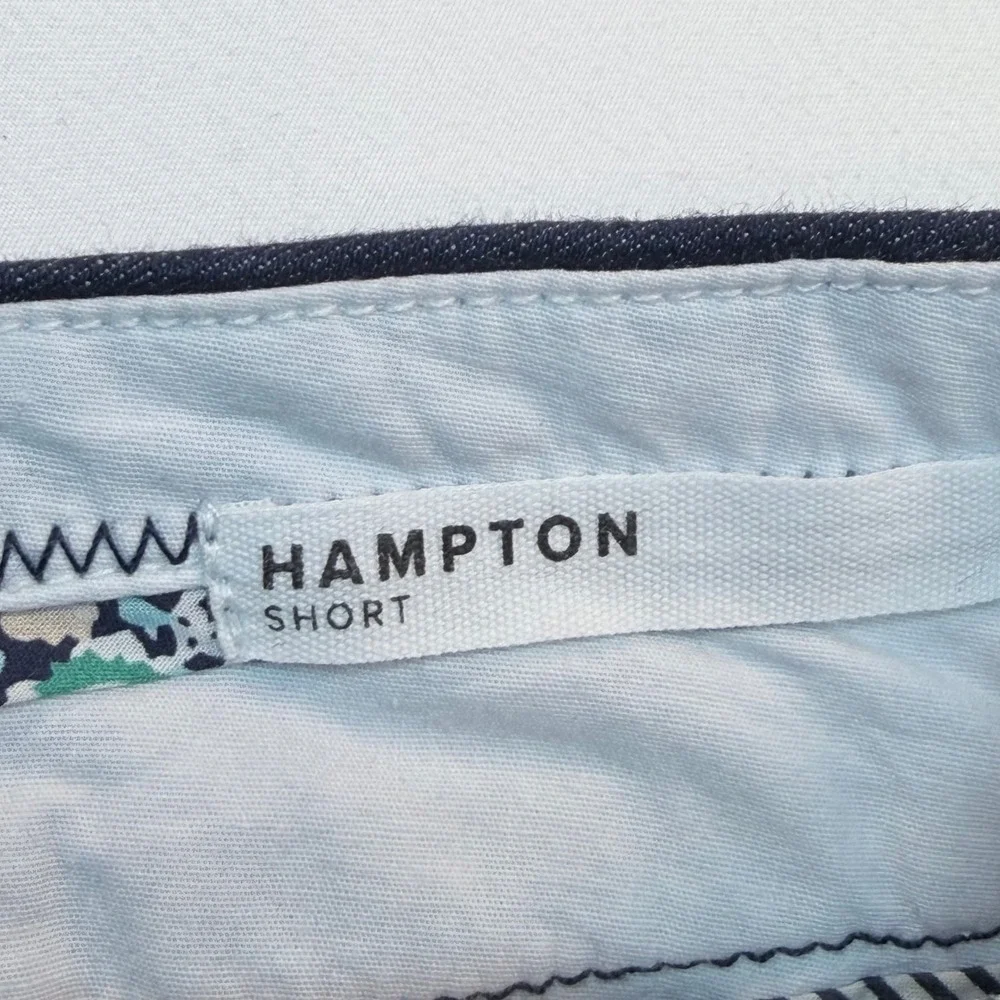 Dear‎ John Hampton Shorts Womens 32 Blue Denim Look Cuffed Stretch Casual